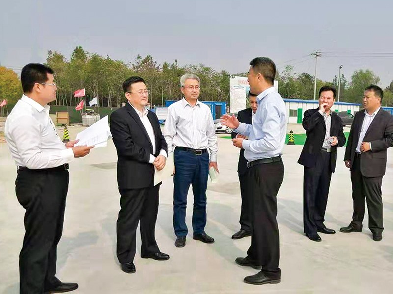 山東省工信廳技改處長王楗夫、市工信副局長王明杰到廠指導
